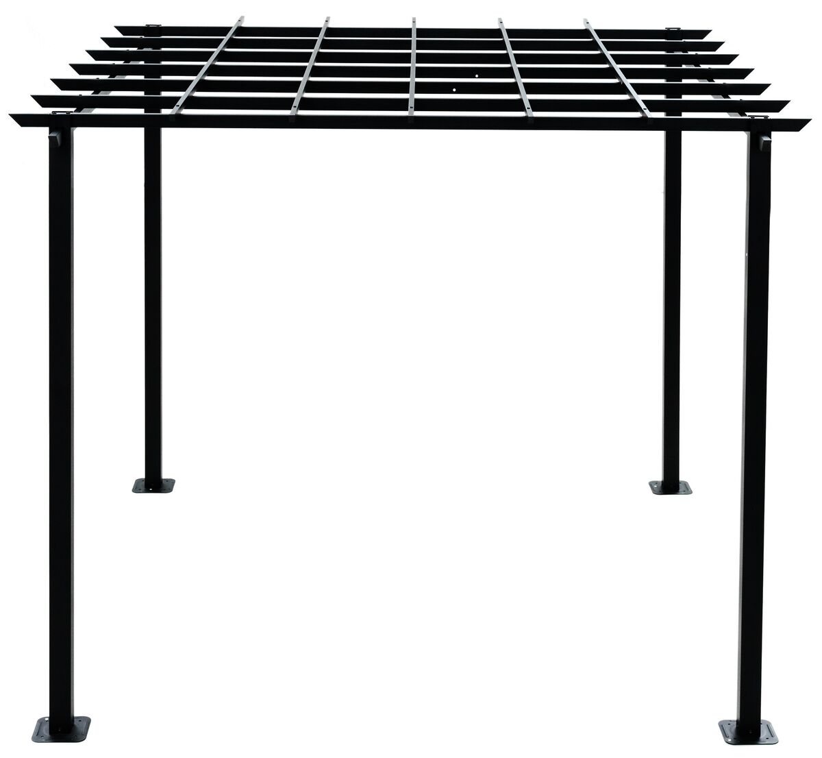 4Living Perugia pergola 3x3 m musta, varastopoisto