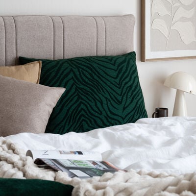 Zebra tyynynpäällinen 50x70cm tummanvihreä