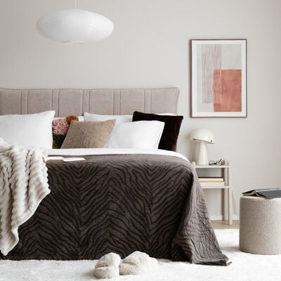 Zebra päiväpeitto 180x260cm tummanvihreä