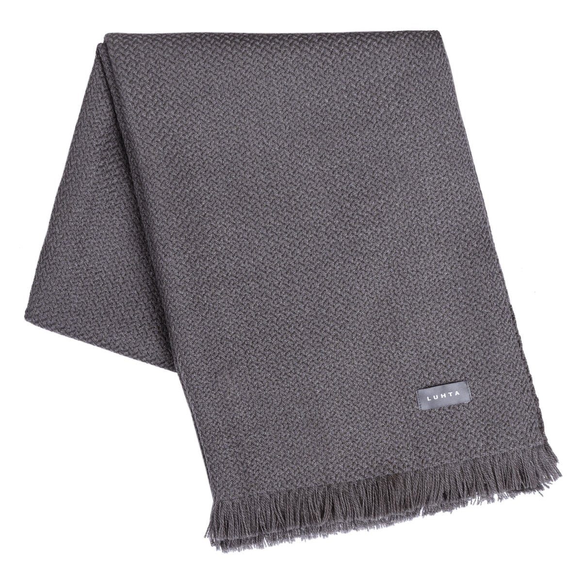 Luhta Tähkä torkkupeitto 125X150 harmaa