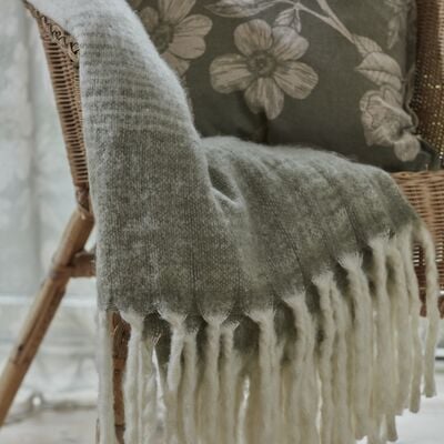 Noble House Ullis torkkupeitto 125x150 taupe