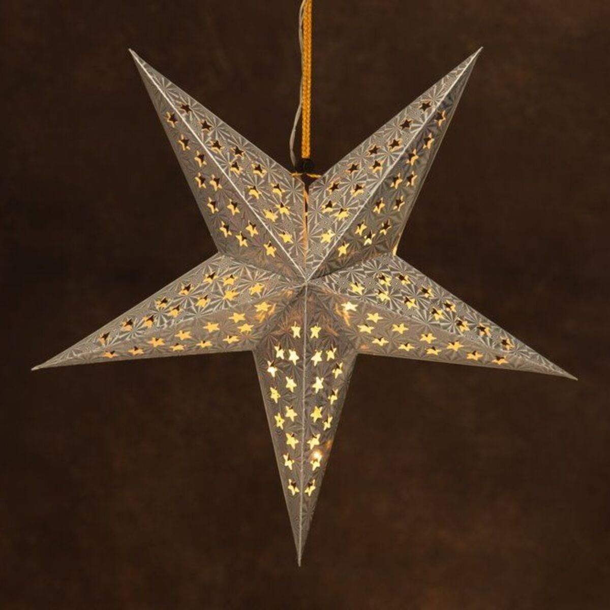 Finnlumor LED-paperitähti hopea 43 cm