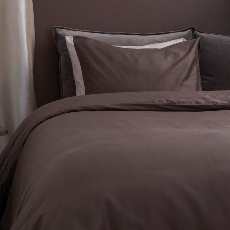 Fanni K Sateen pussilakanasetti espresso 150x210 cm+50x60 cm