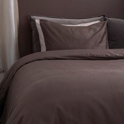 Fanni K Sateen pussilakanasetti espresso 150x210 cm+50x60 cm