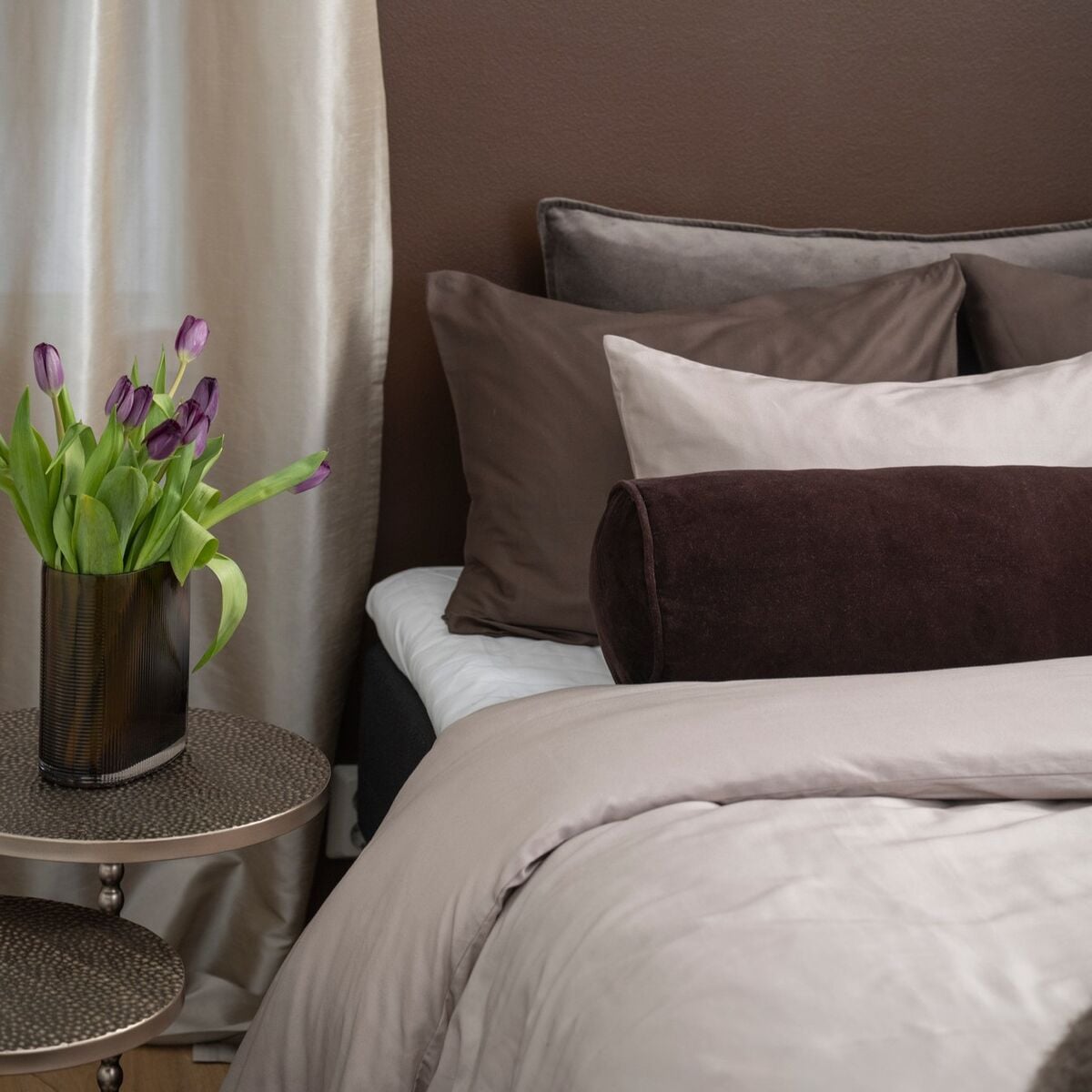 Fanni K Bolster koristetyyny 55x20 cm espresso