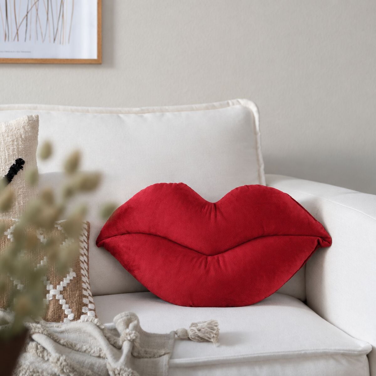4Living Lips koristetyyny 25x50 cm