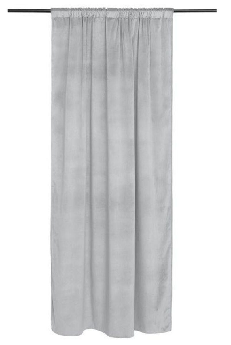 4Living Velvet sivuverho 2 kpl 140x240 cm harmaa