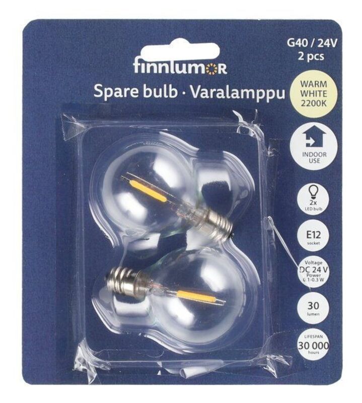 Finnlumor Varalamppu 2 kpl LED-valosarjaan