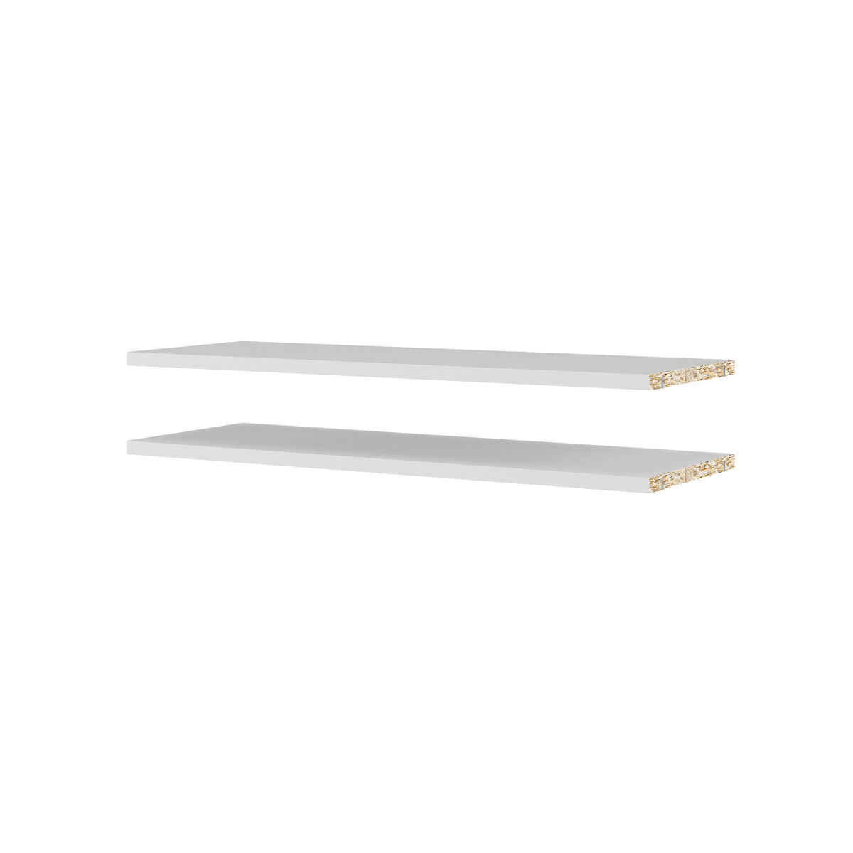 Tvilum Basic kirjahyllyn hyllypaketti 2kpl 75,4x26 cm valkoinen