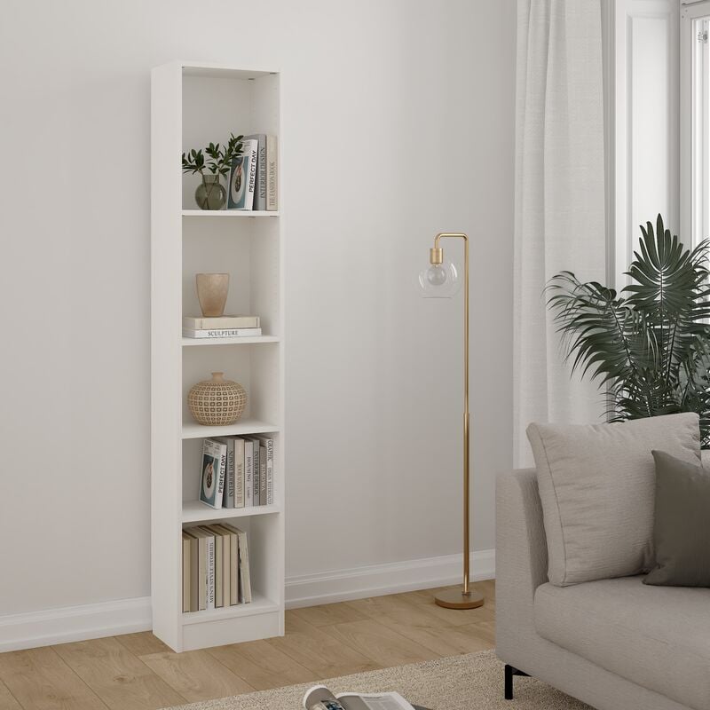 Basic kirjahylly 41x27x203 cm valkoinen