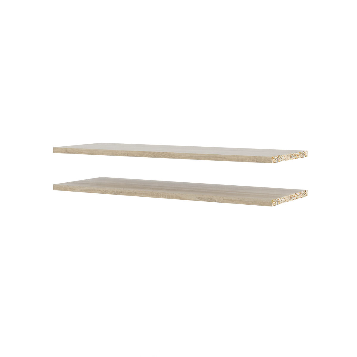 Tvilum Basic kirjahyllyn hyllypaketti 2kpl 75,4x26 cm tammi