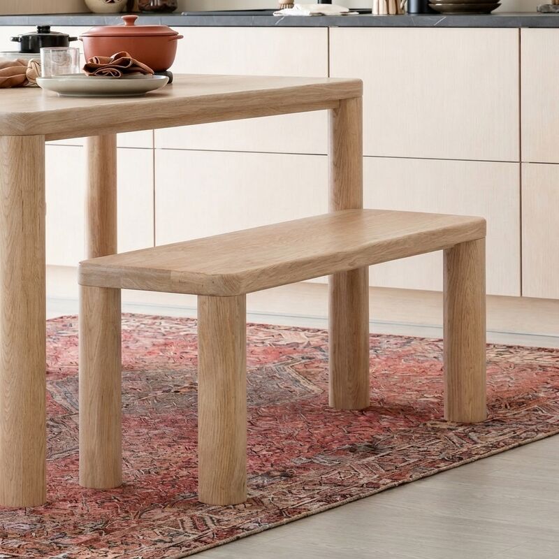 Pallas tammi penkki 126x38 cm lakattu tammi