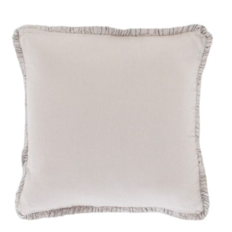 Hetki pellava röyhelö tyynynpäällinen 60x60 cm hiekka