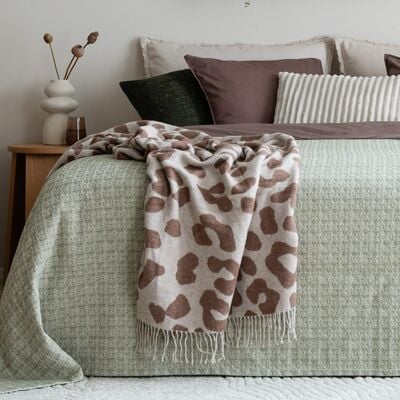 Luoto torkkupeitto 130x170 cm terra/koralli