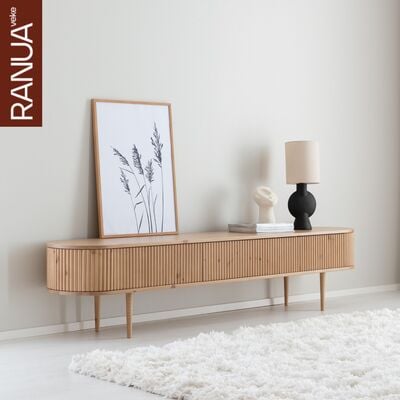 Taimi tv-taso 209x41x47 cm greige, asiakaspalautus