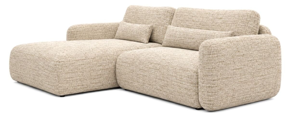 Mooda Unna divaanivuodesohva vasen beige Kansas 6
