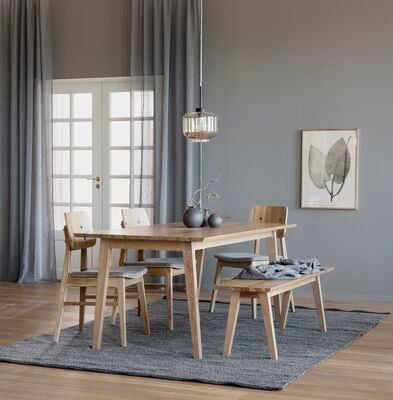 Rowico Home Melfort ruokapöytä 180 tammi, asiakaspalautus