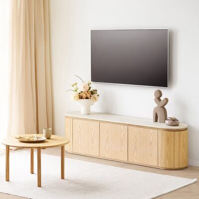 House Nordic Larvik tv-taso 160x40x45 cm luonnonväri