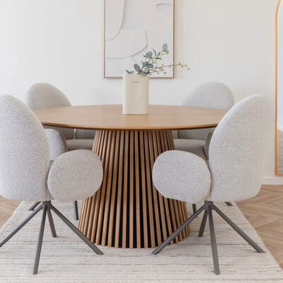 House Nordic Osaka pyöreä ruokapöytä Ø140 cm savutammi, asiakaspalautus