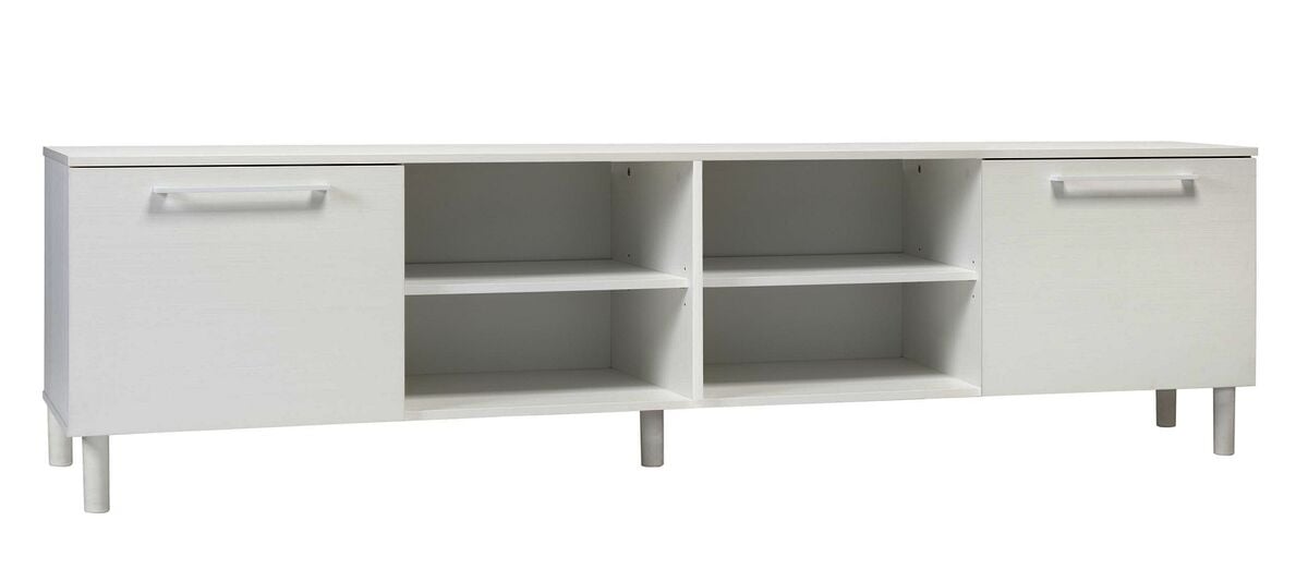Hiipakka Solo tv-taso 220 cm kahdella ovella valkoinen bs, asiakaspalautus