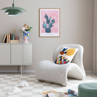 House Nordic Sofia nojatuoli hiekka HN1252, kuvausmalli
