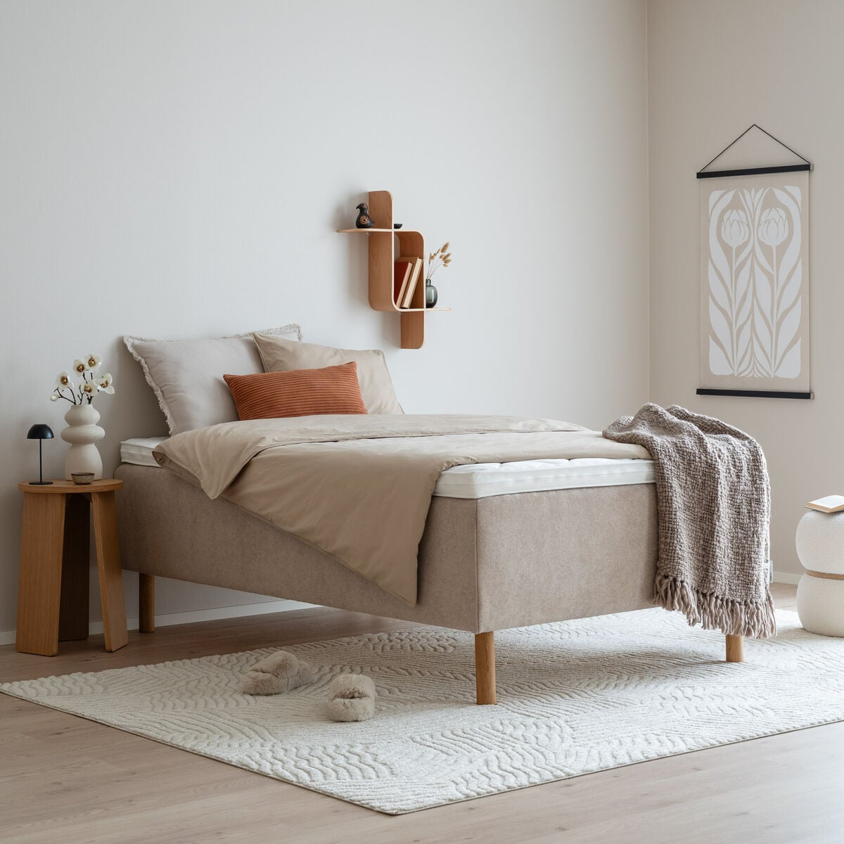 Unia Kulta runkopatja 120x200 L beige Storm 06, asiakaspalautus | Alk. 735,00 €