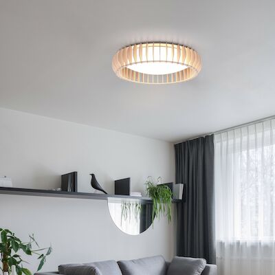 Trio Monte LED kattovalaisin 60 cm puu, asiakaspalautus