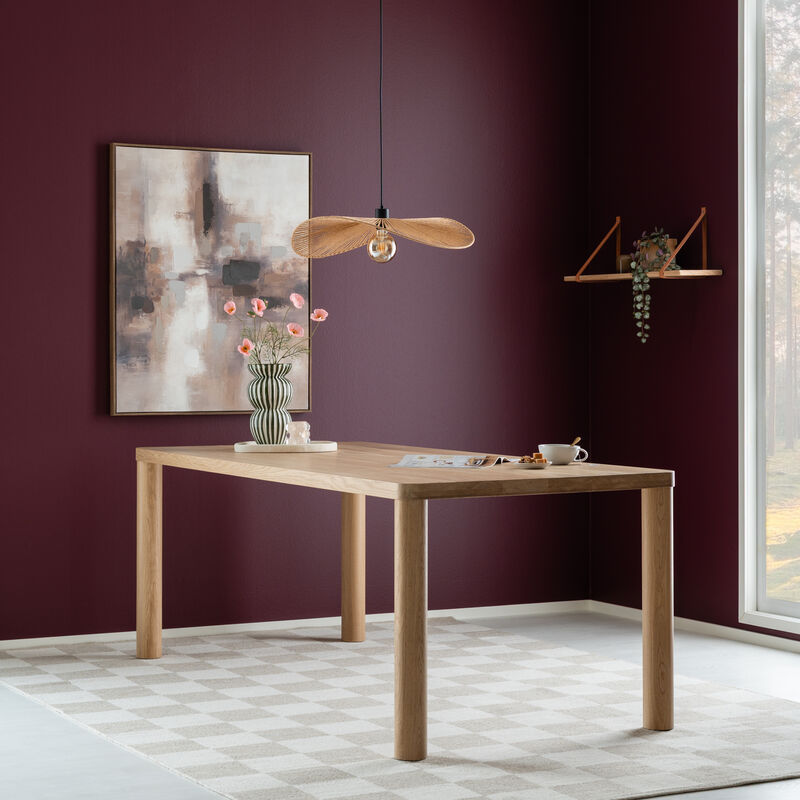 Pallas tammi ruokapöytä 200x90 cm lakattu tammi