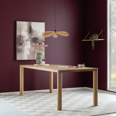 Pallas tammi ruokapöytä 200x90 cm lakattu tammi