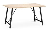 Veke x Tapio Anttila Front Pine 140 ruokapöytä, mänty/mustat tammijalat