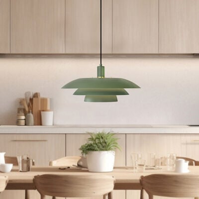Aneta Lighting Epsilon riippuvalaisin Ø45 cm vihreä, asiakaspalautus