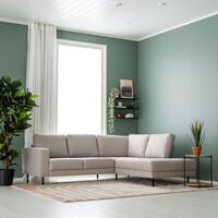 Kairo avokulmasohva oikea hiekka Hygge 10, asiakaspalautus