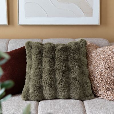Pumpuli tyynynpäällinen 50x50 cm tummanvihreä