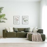 Hali avokulmasohva oikea Home 14 vihreä, asiakaspalautus