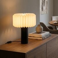 Trio Lamora pöytävalaisin 1xE27 valkoinen/mattamusta