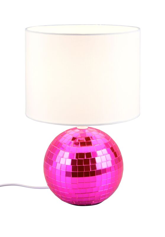 Trio Glitza pöytävalaisin 1xE14 pinkki