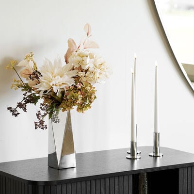 House Nordic kynttilänjalat 3 kpl hopea