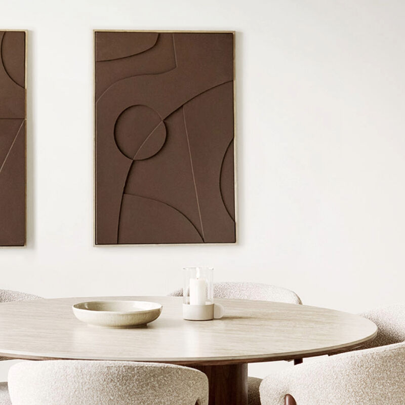 House Nordic Isabella reliefitaulu 60x90 cm ruskea
