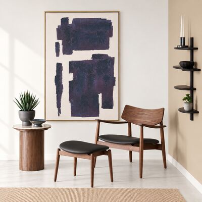 House Nordic Edna taulu 100x150 cm beige/sininen