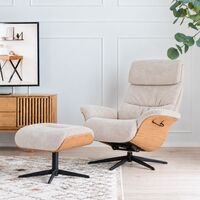 Hjort Balance lepotuoli jalkarahilla jalkarahilla Adore beige 3214 musta jalka
